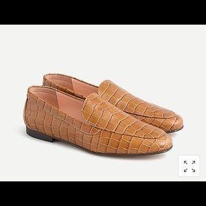 NWT J. Crew Dark Cedar smoking slippers loafers